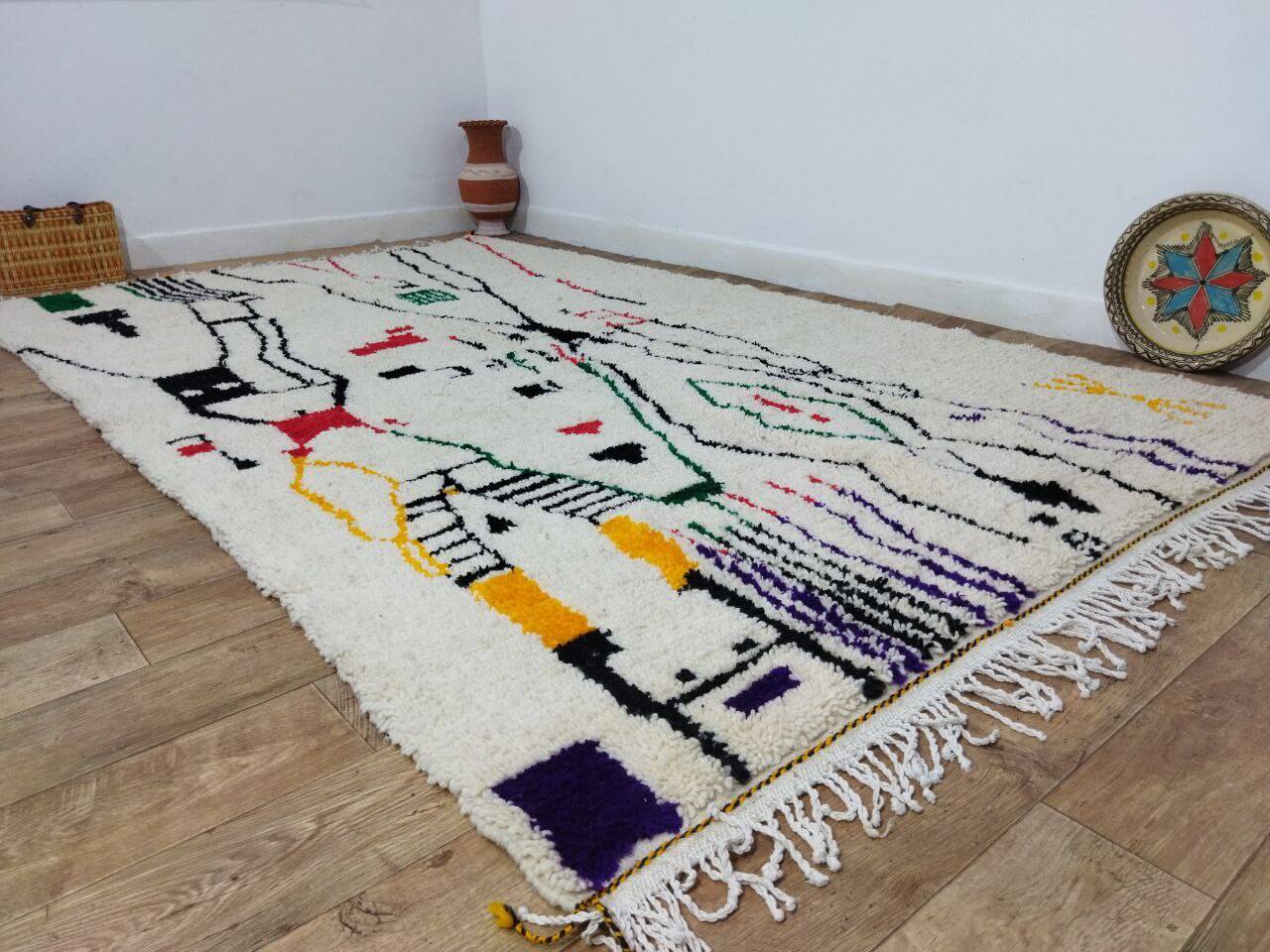 Handmade Moroccan Berber rug 315 X 190 CM