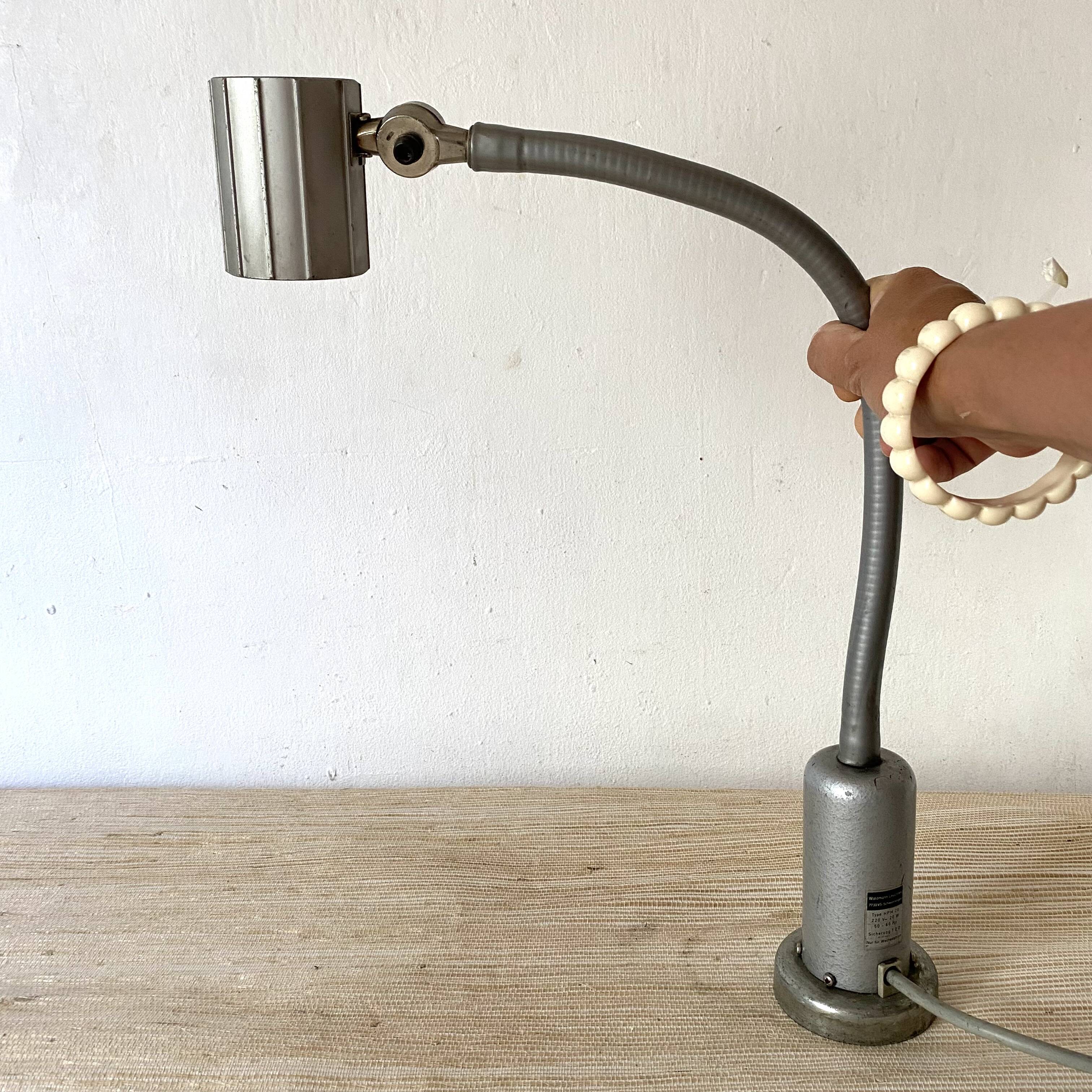 Industrial lamp, Waldmann HPM20 workshop lamp with magnet.