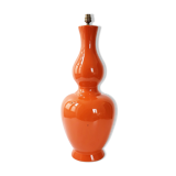 Vintage lamp foot 1960 ceramic orange