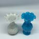 Ensemble de 9 vases opaline collar vases