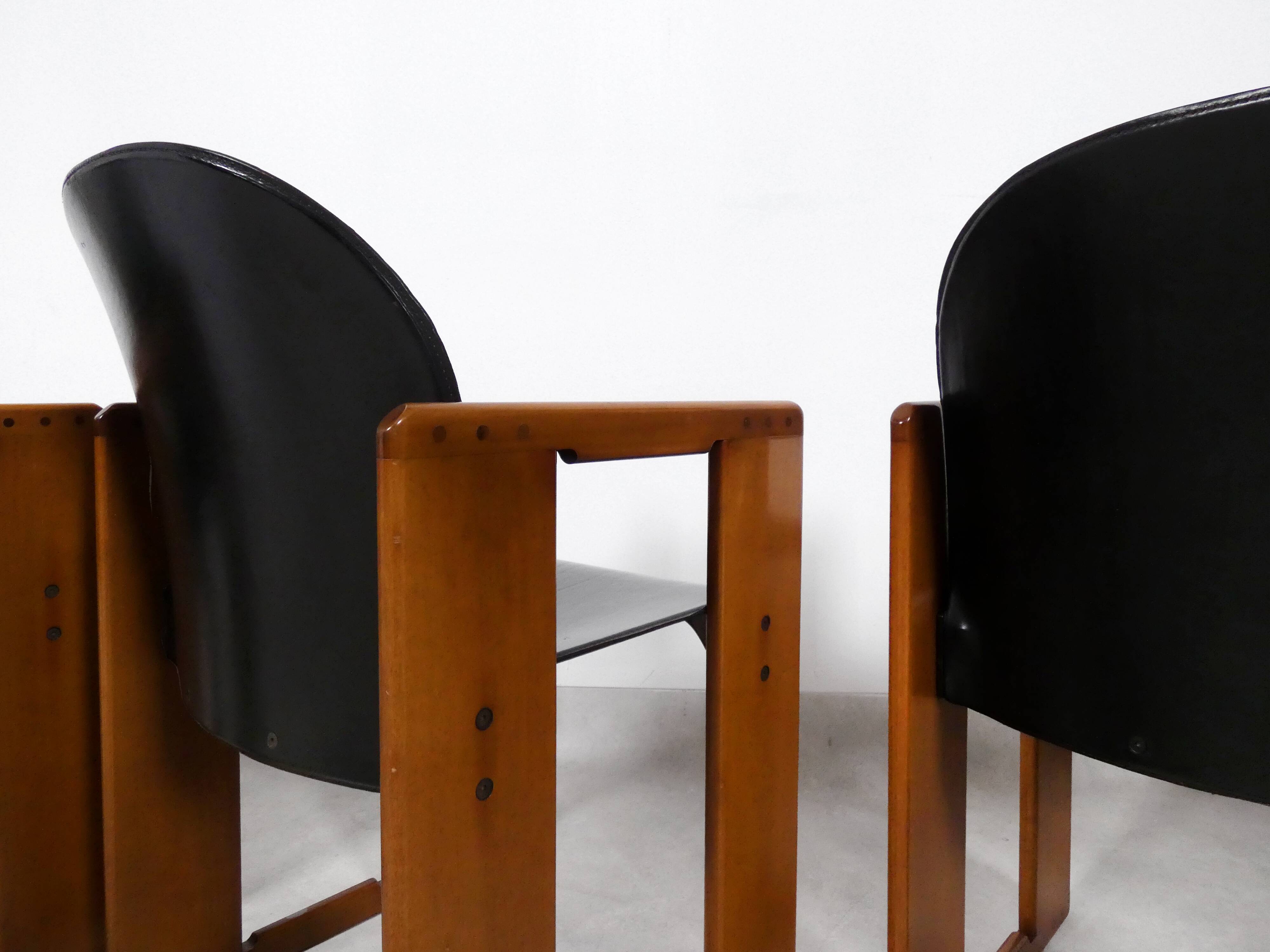 4 dining chairs - 'Dialogo' - Afra & Tobia Scarpa