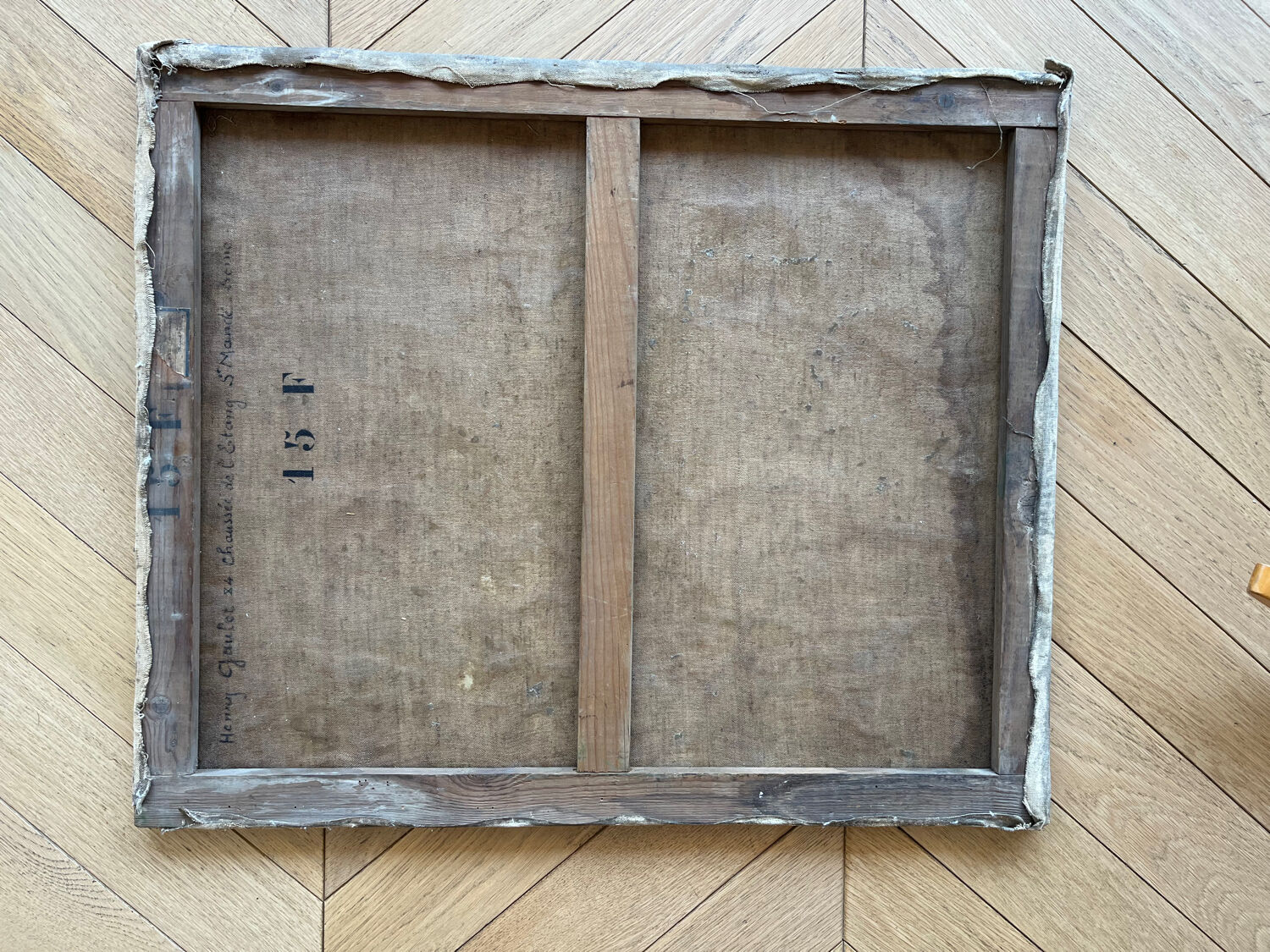 The port of Camaret, oil on canvas signed Henry Gaulet