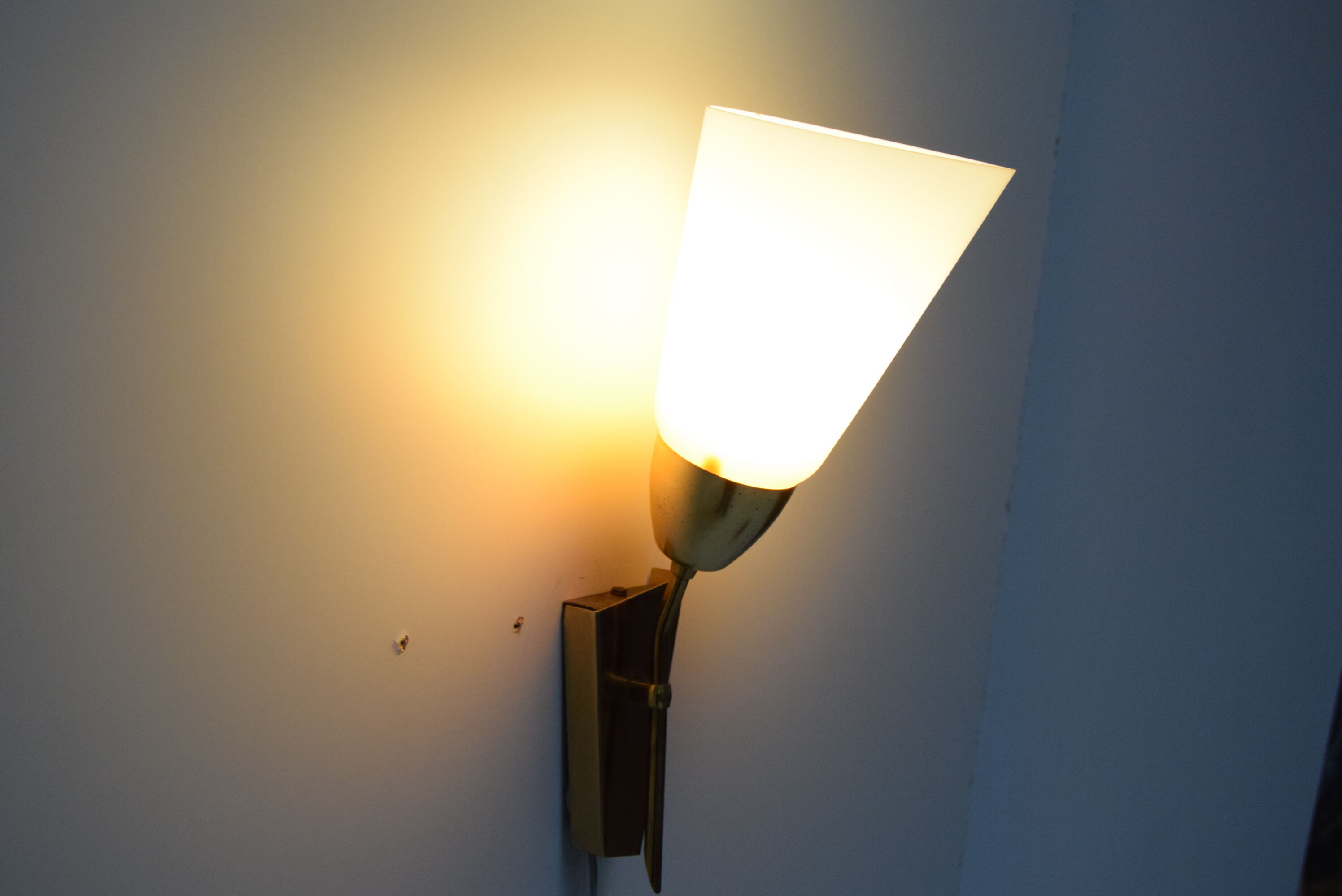 Mid-century wall lamp Kamenicky Senov, 1960