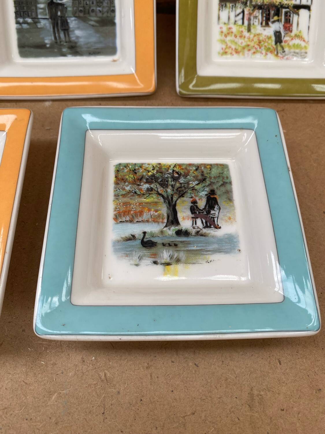 Series 5 pocket trays villeroy & boch relais château 2000 vintage porcelain