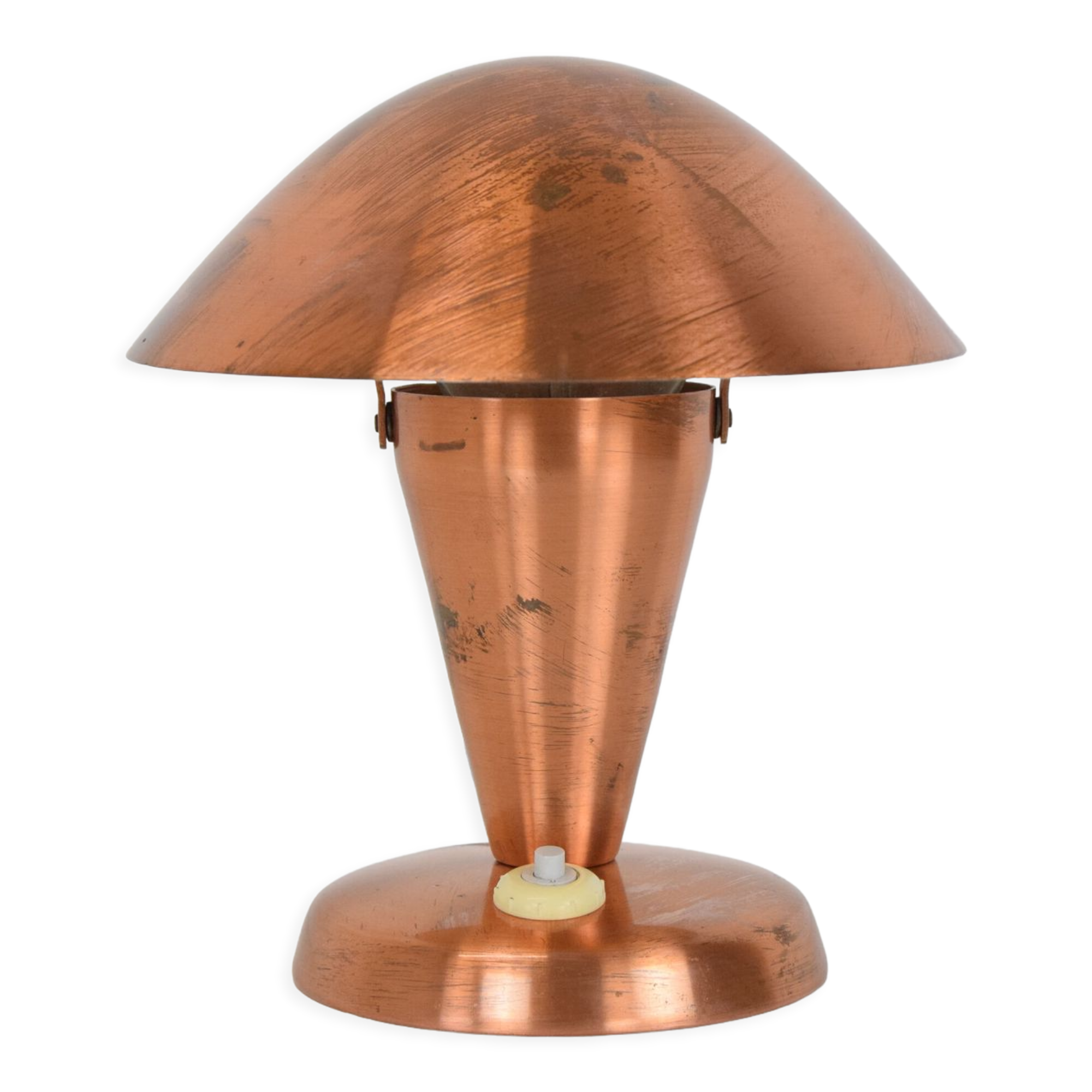 Art deco table lamp with flexible shade,1930's