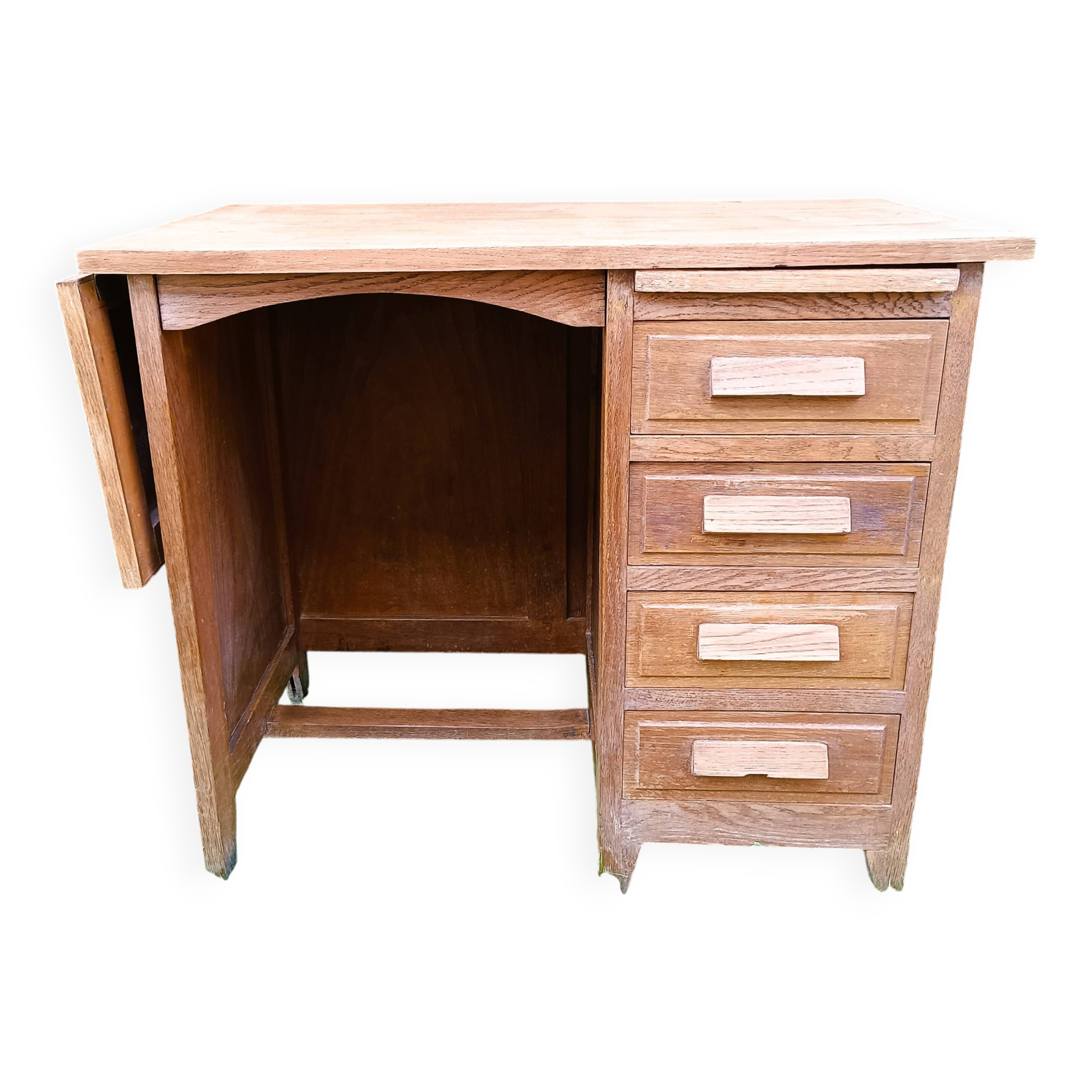 Antique solid oak desk