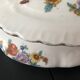 Bonbonnière en porcelaine motifs floraux fin 19eme