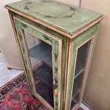Vitrine Vénitienne en bois peint