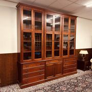 Classic English Mahogany Library Cabinet