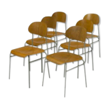 6 school chairs