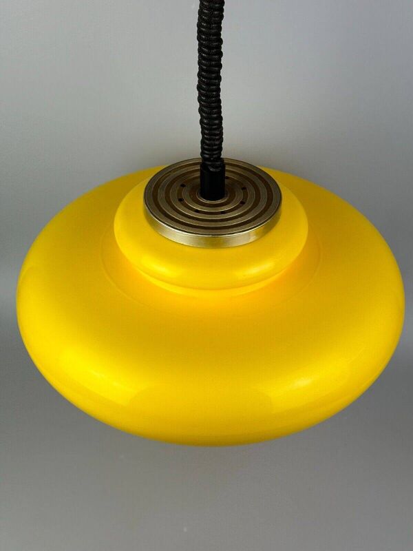 60s 70s ceiling lamp hanging lamp plastic chrome metal space age design