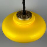 60s 70s ceiling lamp hanging lamp plastic chrome metal space age design