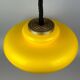 60s 70s ceiling lamp hanging lamp plastic chrome metal space age design