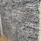 Moroccan Berber carpet Beni Ouarain speckled majorelle blue 2,45x1.56m