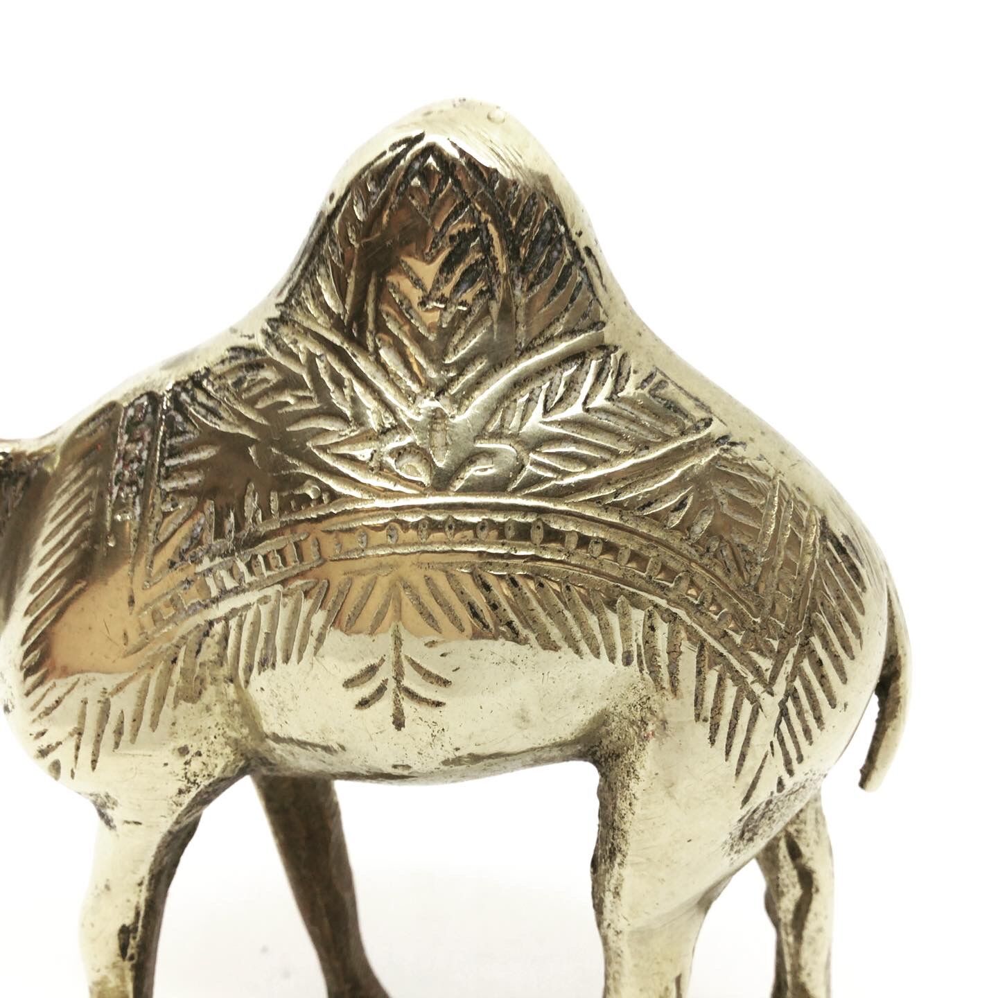 Golden brass camel