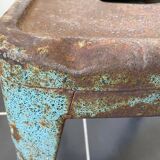 Authentic vintage industrial tolix metal stool by Xavier Pauchard 1950 n1