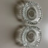Deux cendriers en cristal français