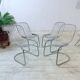 4 chrome chairs