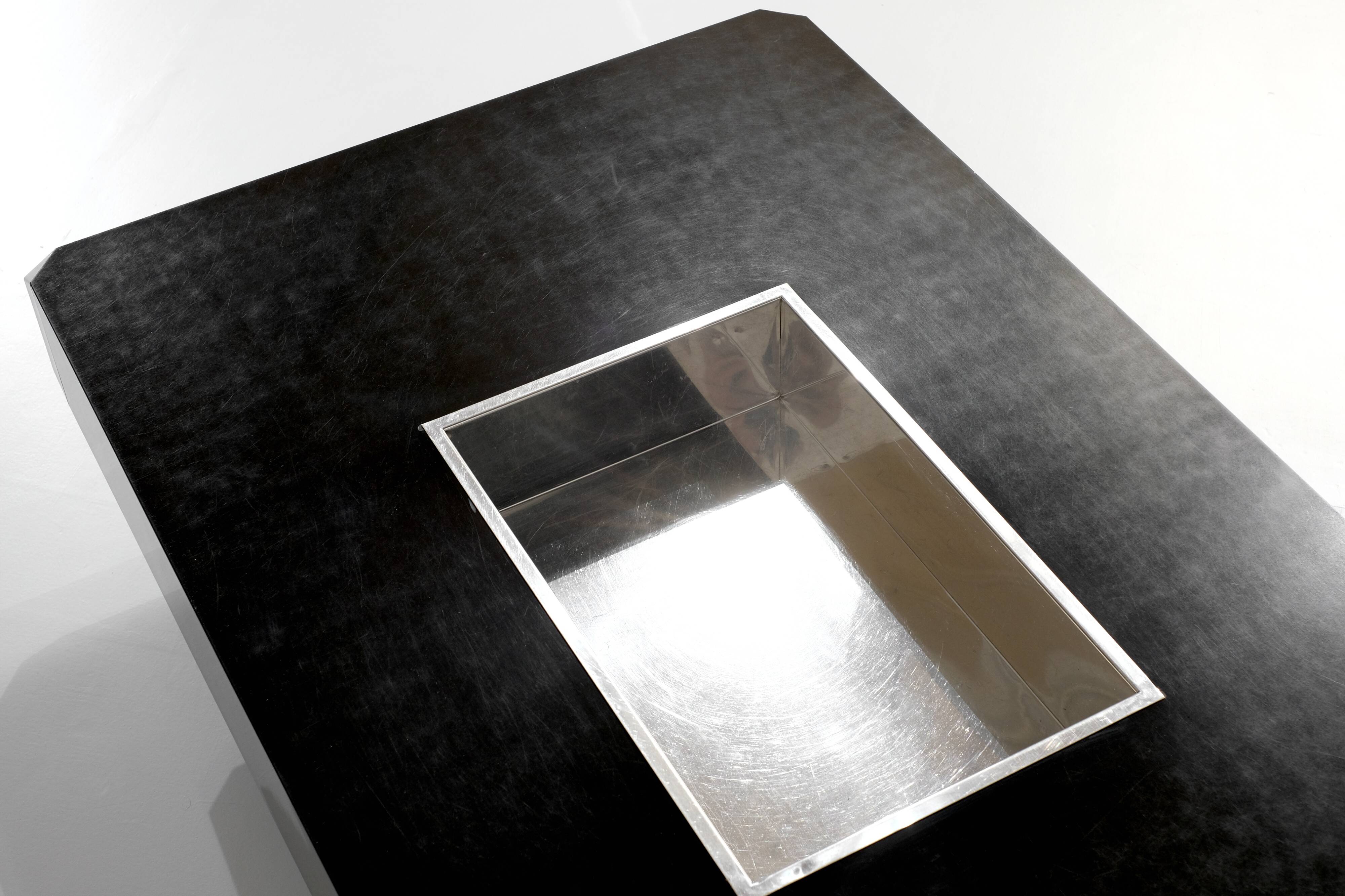 Alveo coffee table, attributed to Willy Rizzo for Mario Sabot, 1970s.