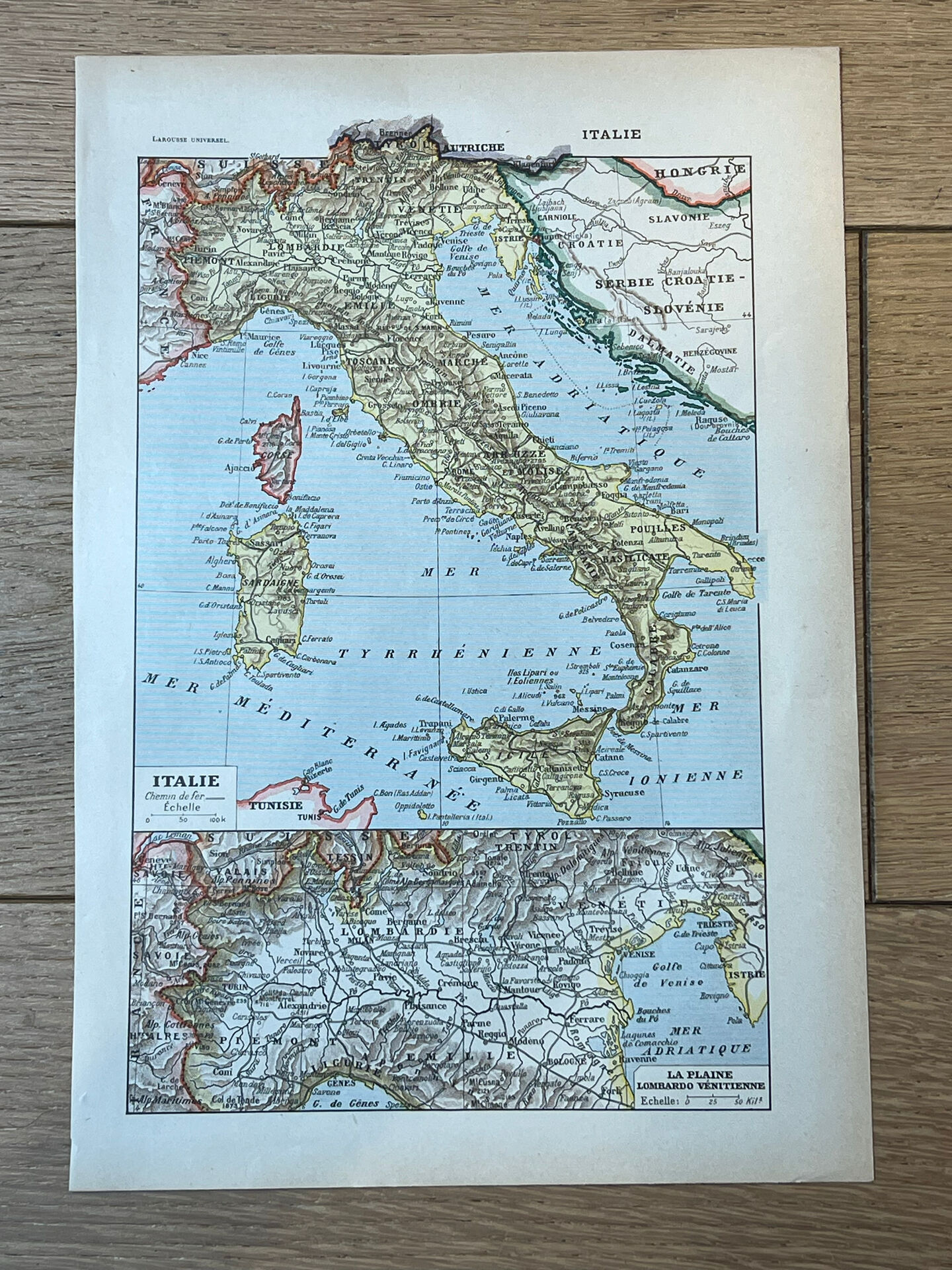 Map of Italy - 20x29cm