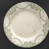 Set of 8 flat plates, Napoleon Terre de fer service