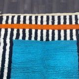 Handmade pure wool rug, size 100 x 200 cm