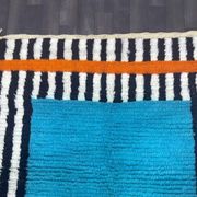 Handmade pure wool rug, size 100 x 200 cm