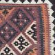 Kilim ancien persan ghashghai tissé main 131x246 cm