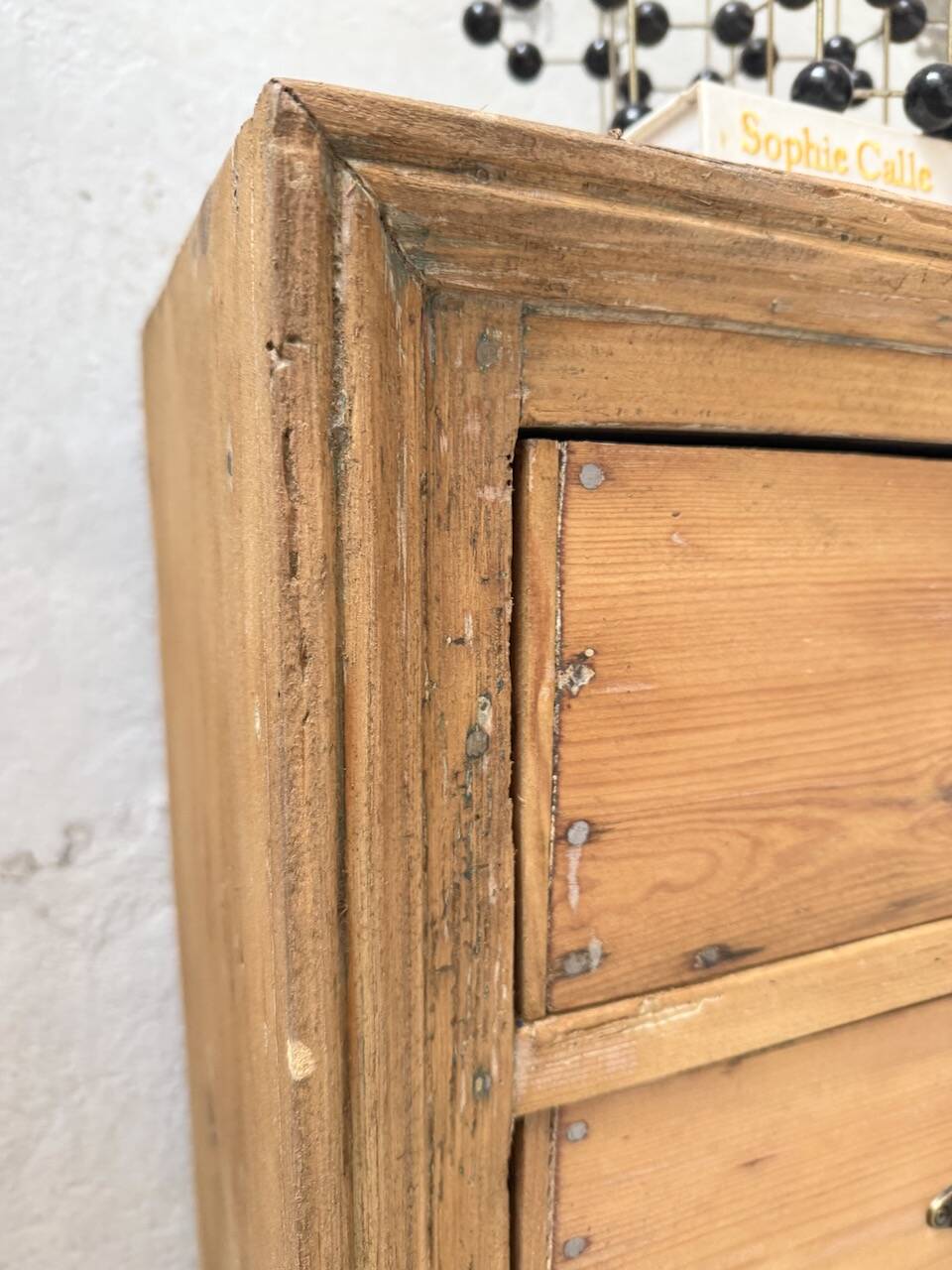 Pine craft cabinet with drawers