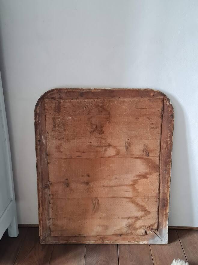 Antique gilt Louis Philippe mirror, 88 x 72