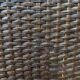 Vintage sideboard in woven wicker and bamboo