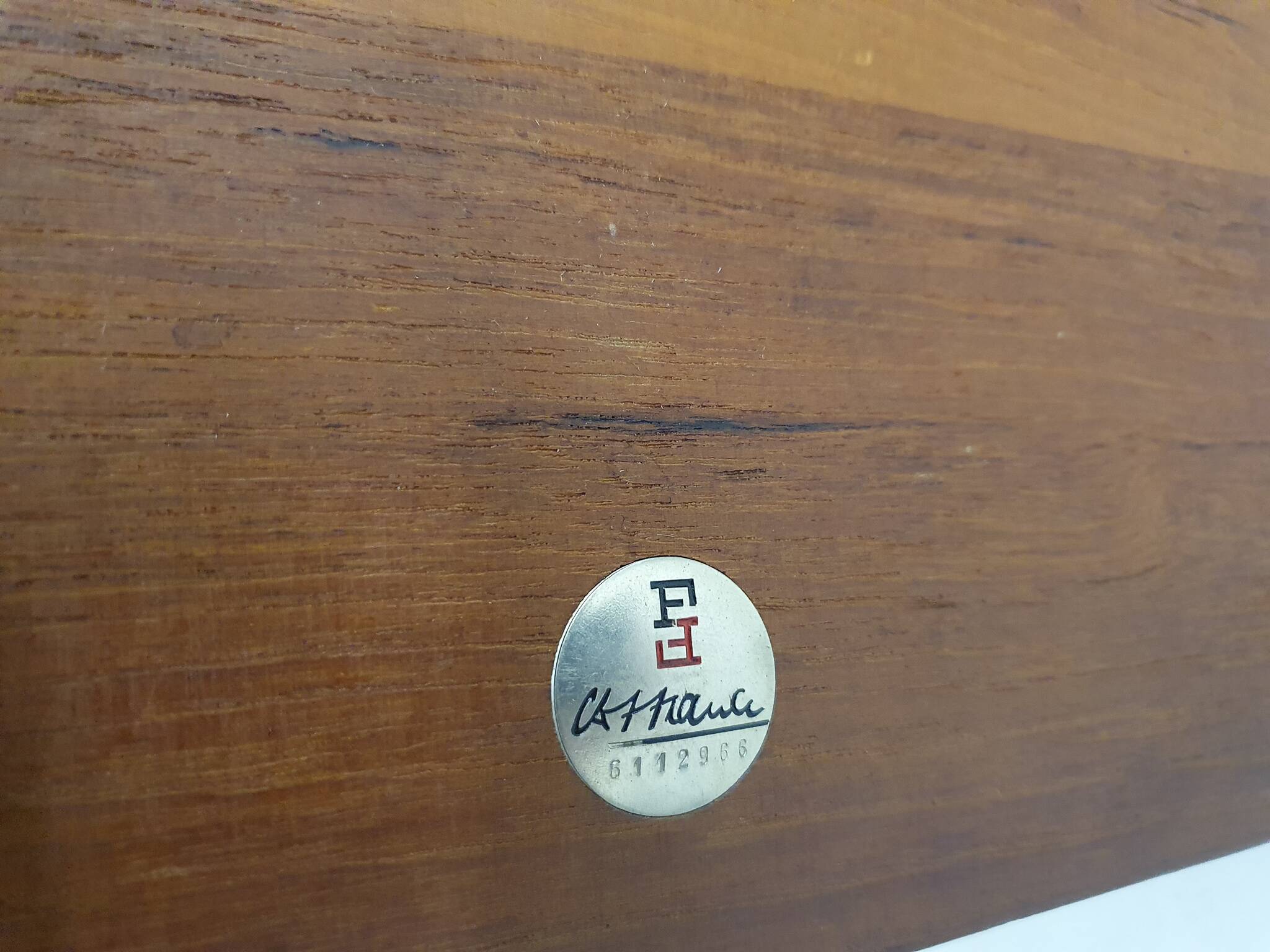 Large teak coffee table by Peter Hvidt and Orla Molgaard Nielsen model FD 575 for France and Son