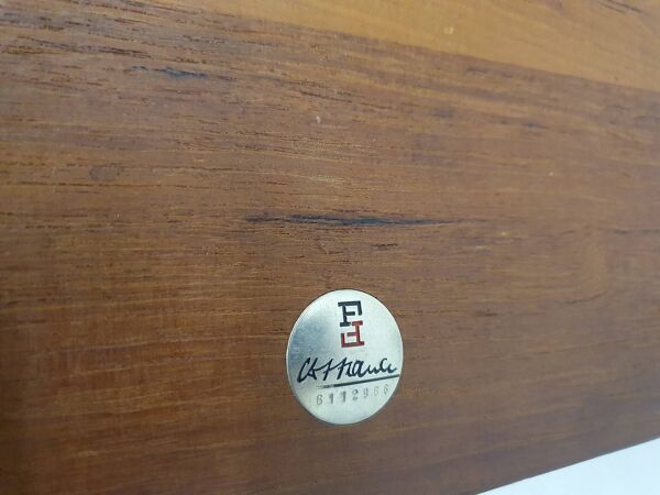 Large teak coffee table by Peter Hvidt and Orla Molgaard Nielsen model FD 575 for France and Son