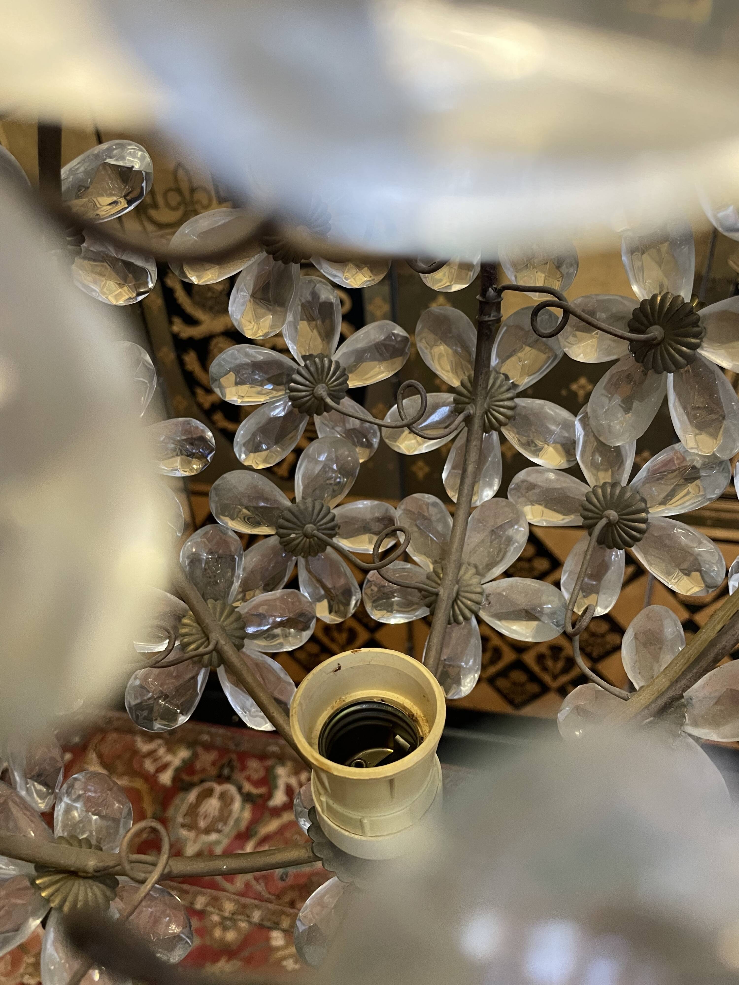 Round glass chandelier maison baguès