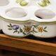 Moustiers earthenware egg service