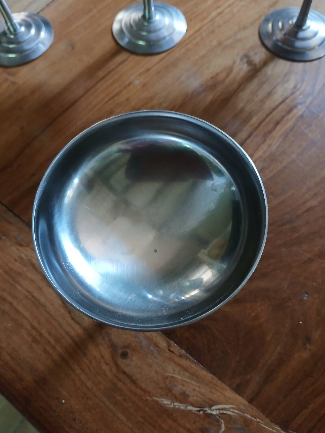 6 stainless steel ice cream cups