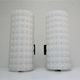 Pair of opaline wall lamps cylinder and metal years 50-60