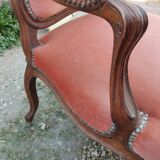 Paire de fauteuils anciens style louis xv