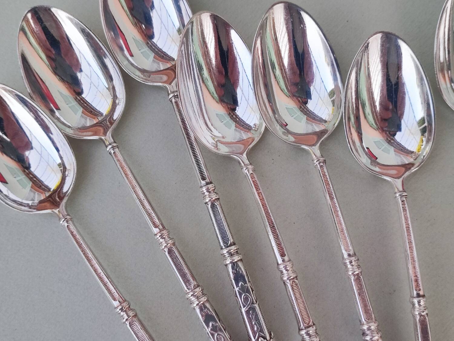 10 X silver plated teaspoons