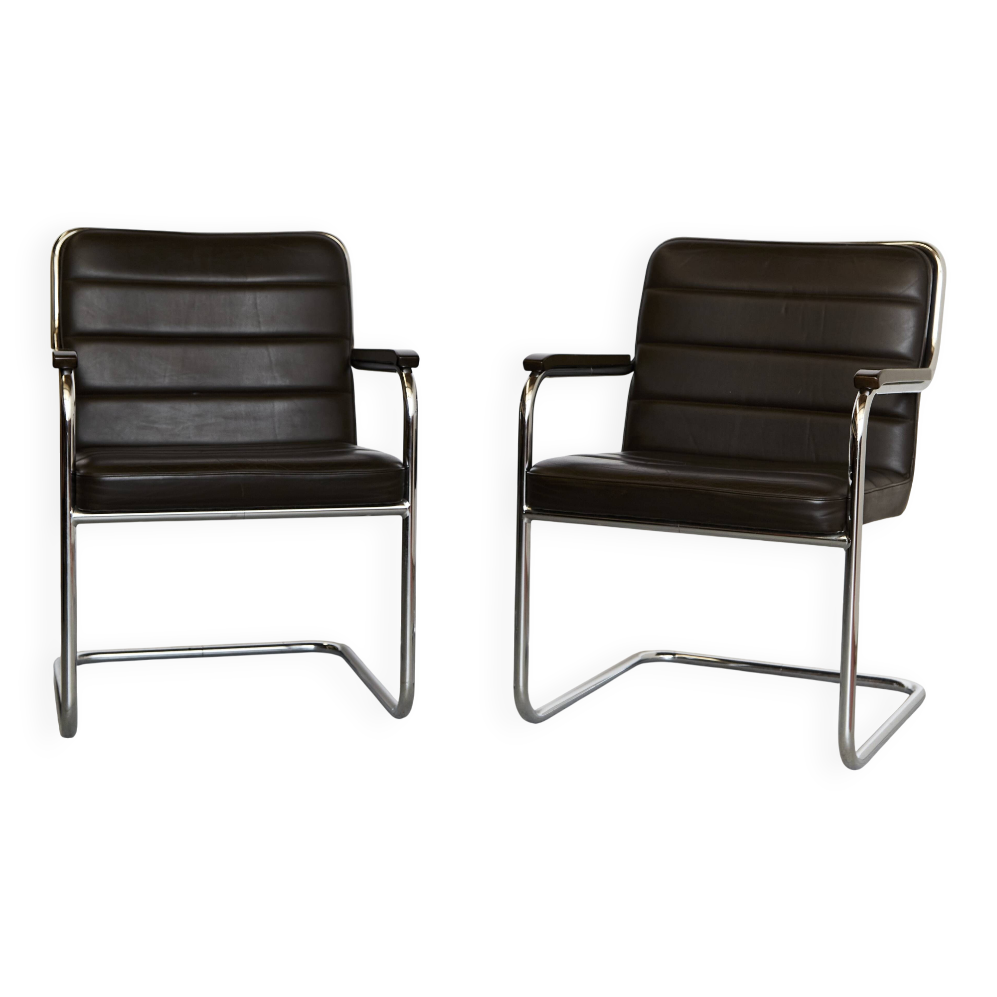 Pair Rudolf Glatzel Cantilever S46 F for Thonet