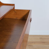 Mid-century teak shelf with pull-out top, 1960s