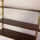Vintage gold metal dark wood