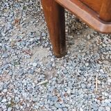 Vintage gold oak row feet compass from the 50s