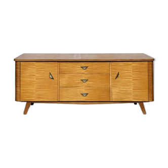 Vintage TV unit with tapered legs in Scandinavian style.