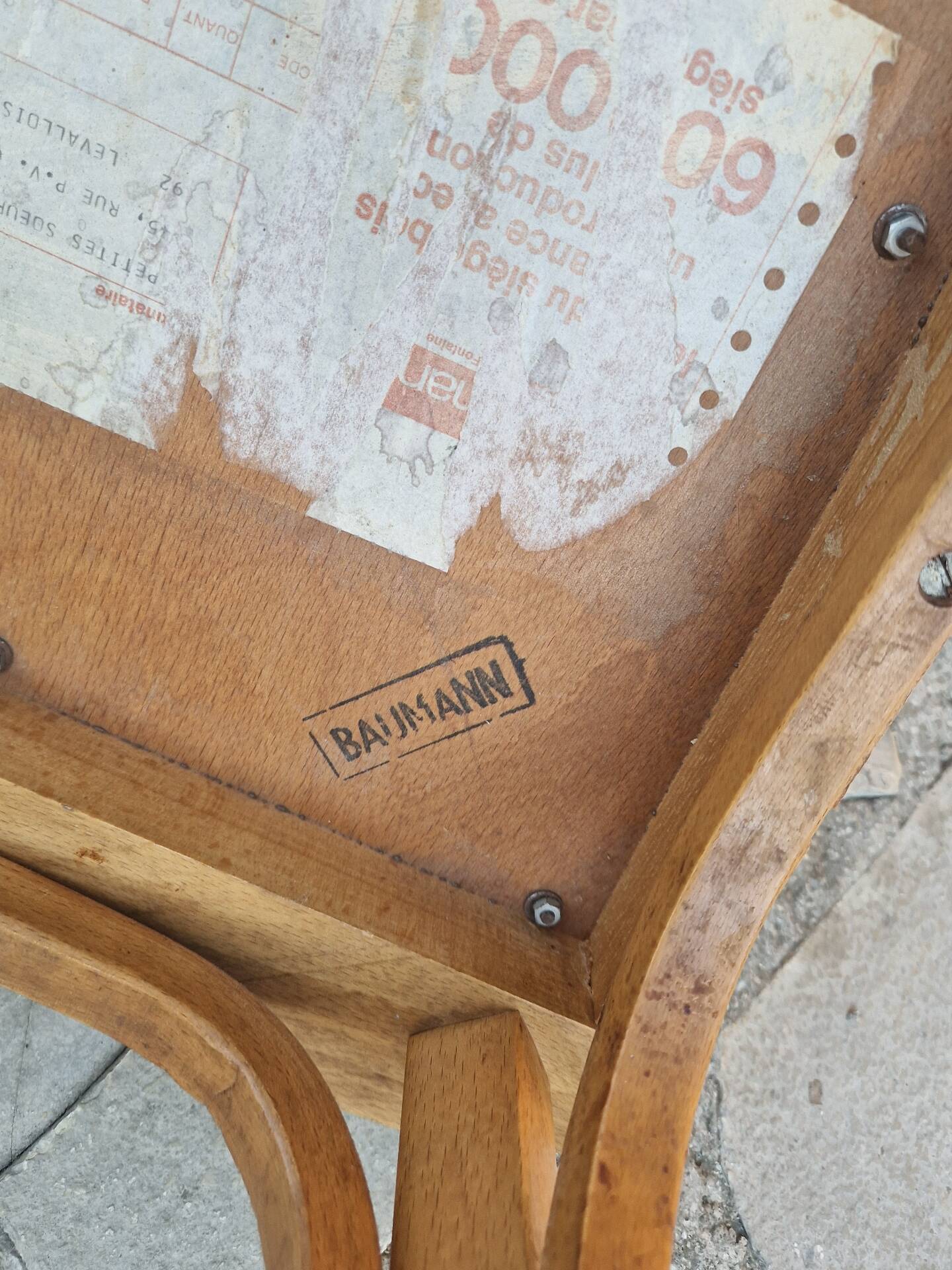 Vintage Baumann bistro chair