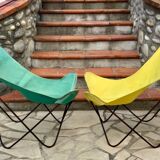 Paire de fauteuils anciens Butterfly