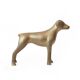 Vintage statue, brass animals, brass dog, brass figurine, interior decoration