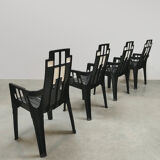 Vintage Boston garden dining chairs Pierre Paulin Henry Massonnet