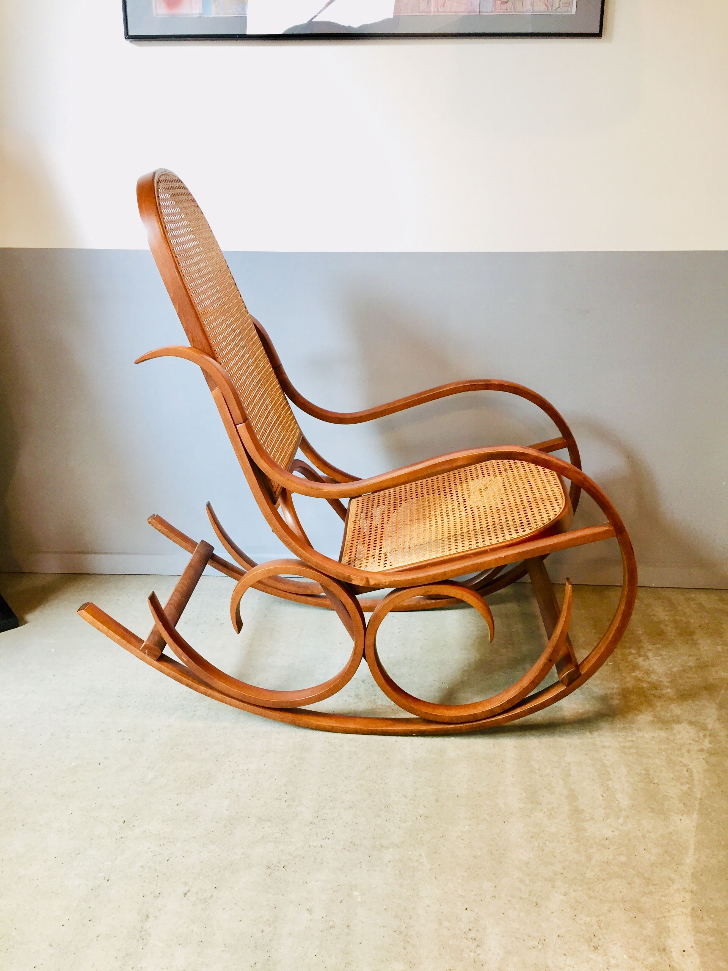 Rocking chair cannage Crassevig