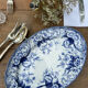 Oval dish Flora Creil and Montereau 1880